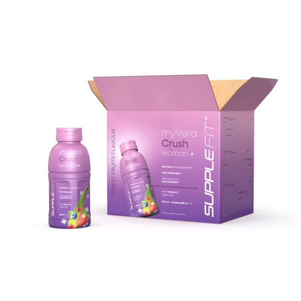 MYVERA CRUSH Woman + | Food supplement in 285 ml single-serve bottles (6-pack) - 1710 ml/INTA004-06