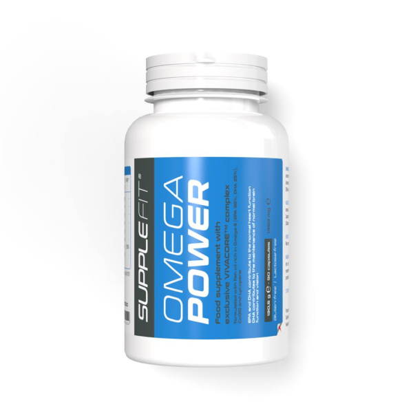 OMEGAPOWER | Food supplement in softgel capsules 90 softgels of 1450 mg | With exclusive VIVACORE™ complex/INTB050